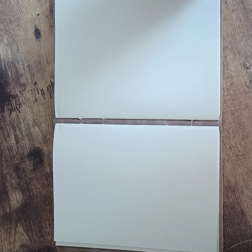 Rare leather bound white/gold sketchbook 9